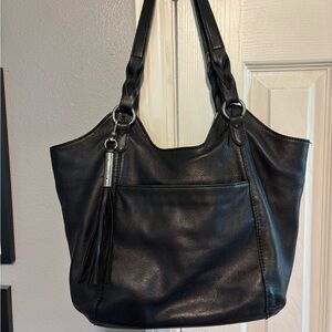 The Sak Black Hobo Bag with Soft Leather Finish